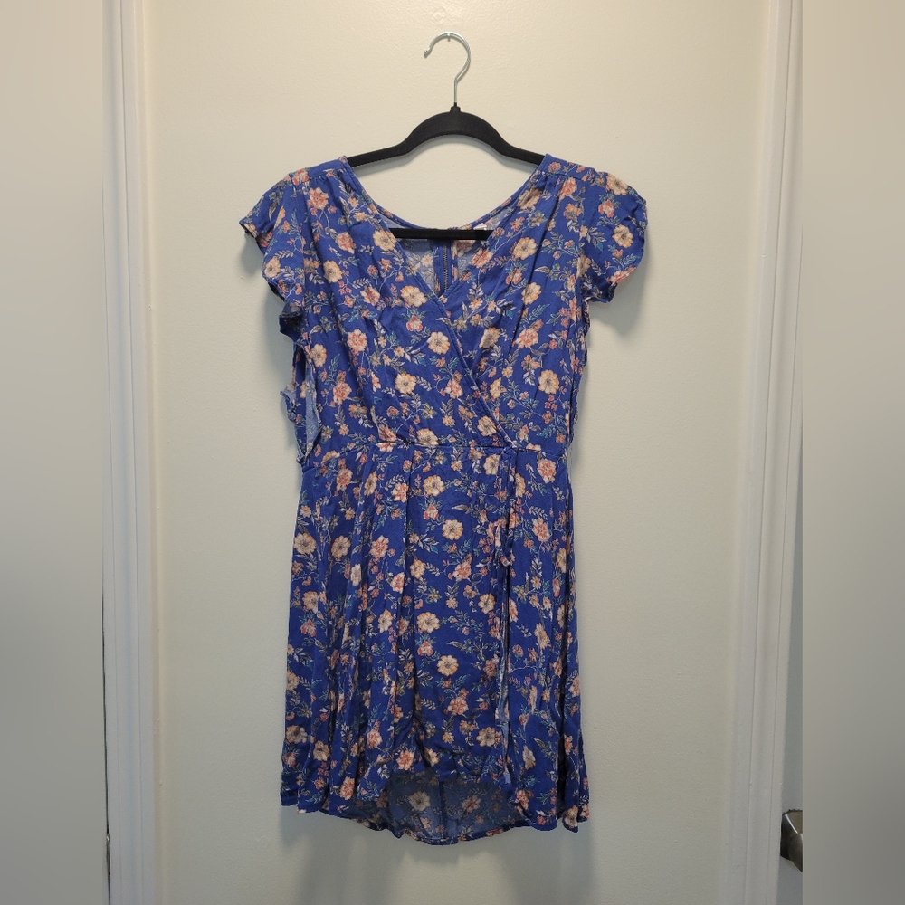 Floral Blue Dress